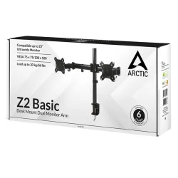 Arctic Cooling Z2 Basic 32" monitor tartó asztalra fekete