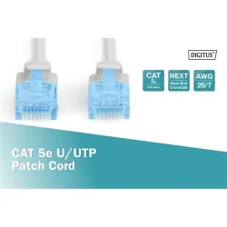 Digitus DK-1512-100 UTP patch kábel CAT5e 10m szürke