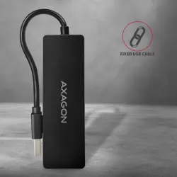 Axagon HUE-G1A 4-portos USB3.0 hub fekete