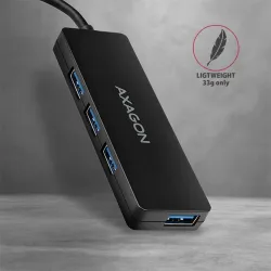 Axagon HUE-G1A 4-portos USB3.0 hub fekete