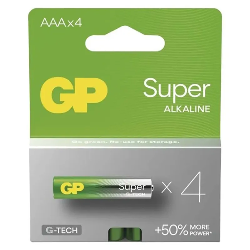 GP Super alkáli elem AAA 4db GP Super alkáli elem AAA 4db