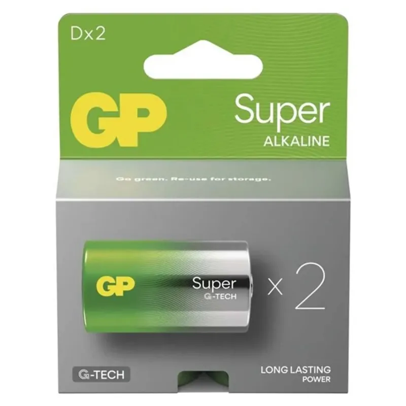 GP Super alkáli elem LR20 (D) 2db GP Super alkáli elem LR20 (D) 2db