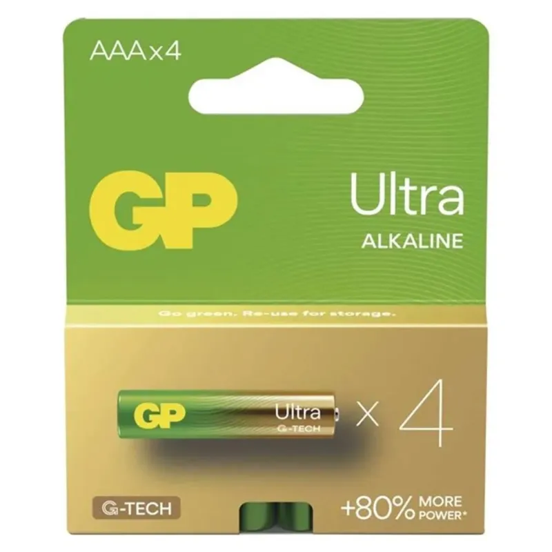 GP Ultra alkáli elem AAA 4db GP Ultra alkáli elem AAA 4db