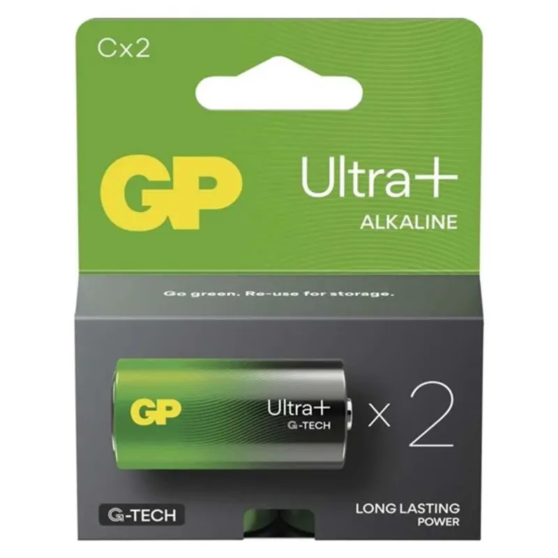 GP Ultra Plus alkáli elem LR14 (C) 2db GP Ultra Plus alkáli elem LR14 (C) 2db