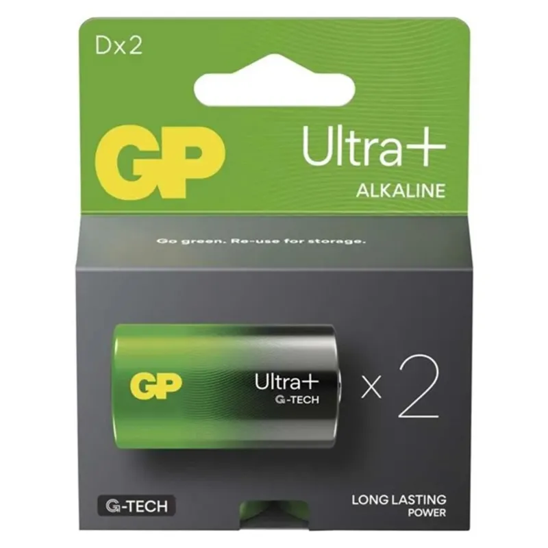 GP Ultra Plus alkáli elem LR20 (D) 2db GP Ultra Plus alkáli elem LR20 (D) 2db