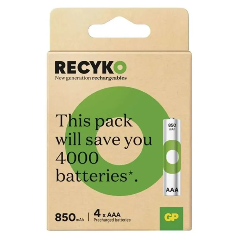 GP ReCyko NiMH Akkumulátor HR03 (AAA) 850mAh 4db GP ReCyko NiMH Akkumulátor HR03 (AAA) 850mAh 4db