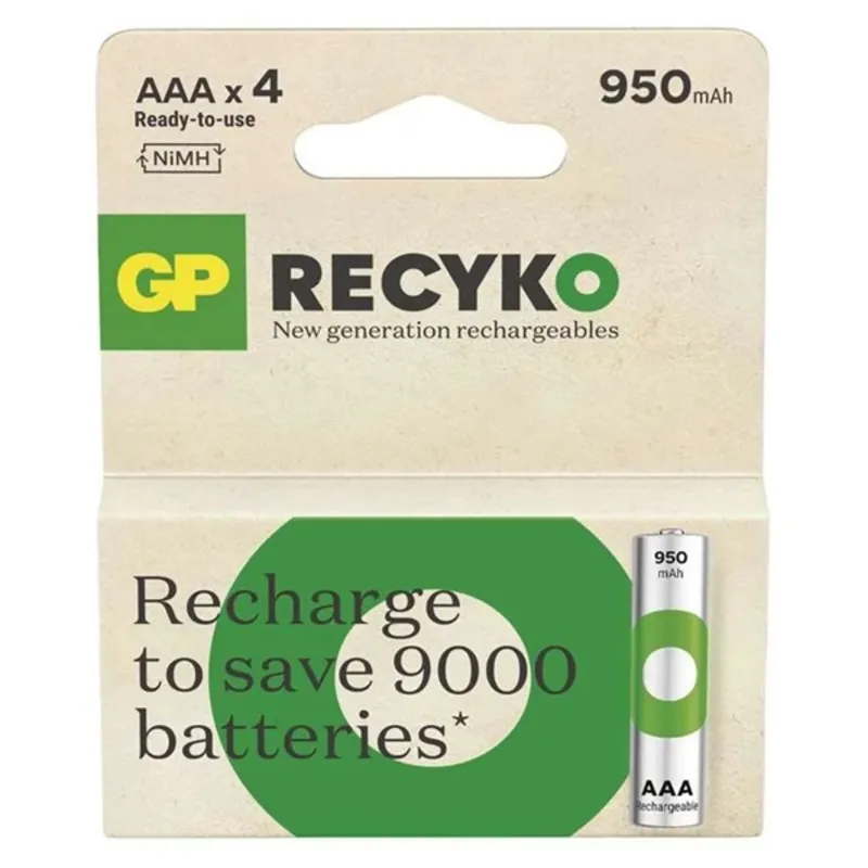 GP ReCyko NiMH Akkumulátor HR03 (AAA) 950mAh 4db GP ReCyko NiMH Akkumulátor HR03 (AAA) 950mAh 4db