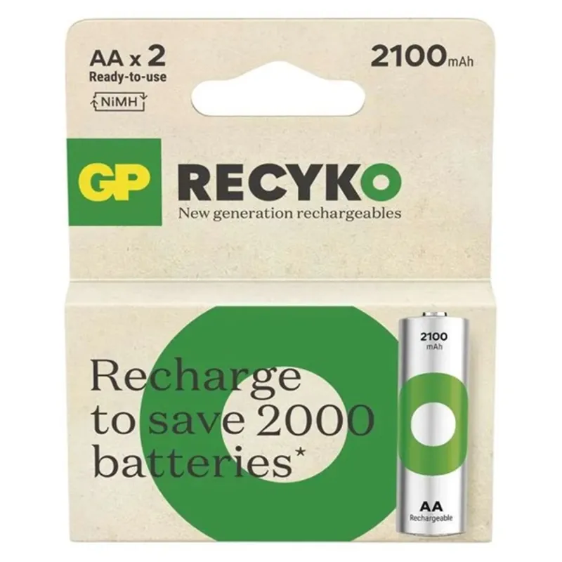 GP ReCyko NiMH Akkumulátor HR6 (AA) 2100mAh 2db GP ReCyko NiMH Akkumulátor HR6 (AA) 2100mAh 2db