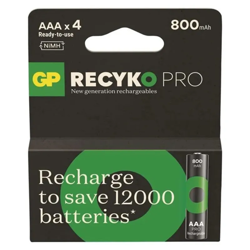 GP ReCyko Pro NiMH Akkumulátor HR03 (AAA) 4db GP ReCyko Pro NiMH Akkumulátor HR03 (AAA) 4db