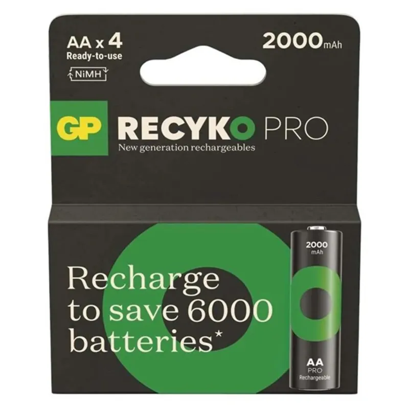 GP ReCyko Pro NiMH Akkumulátor HR6 (AA) 4db GP ReCyko Pro NiMH Akkumulátor HR6 (AA) 4db