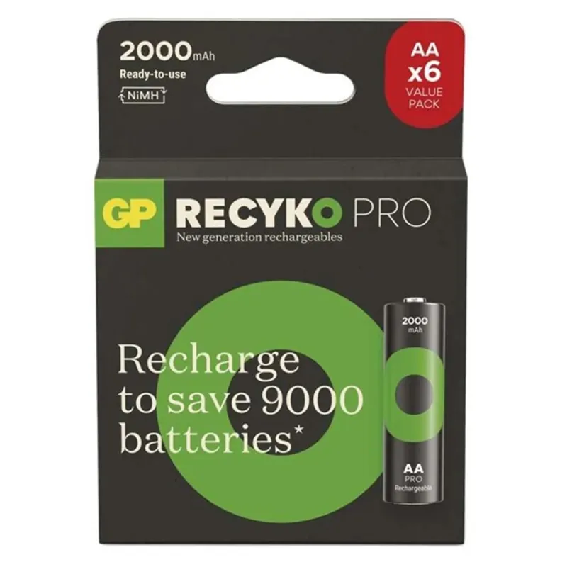 GP ReCyko Pro NiMH Akkumulátor HR6 (AA) 6db GP ReCyko Pro NiMH Akkumulátor HR6 (AA) 6db