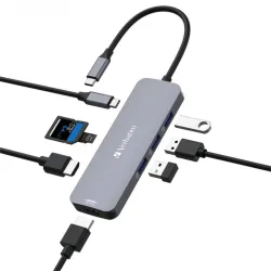 Verbatim CMH-08 8 Ports USB-C Pro Multiport Hub