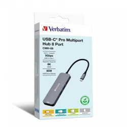 Verbatim CMH-08 8 Ports USB-C Pro Multiport Hub