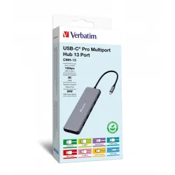 Verbatim USB-C Multiport Hub szürke (32153)