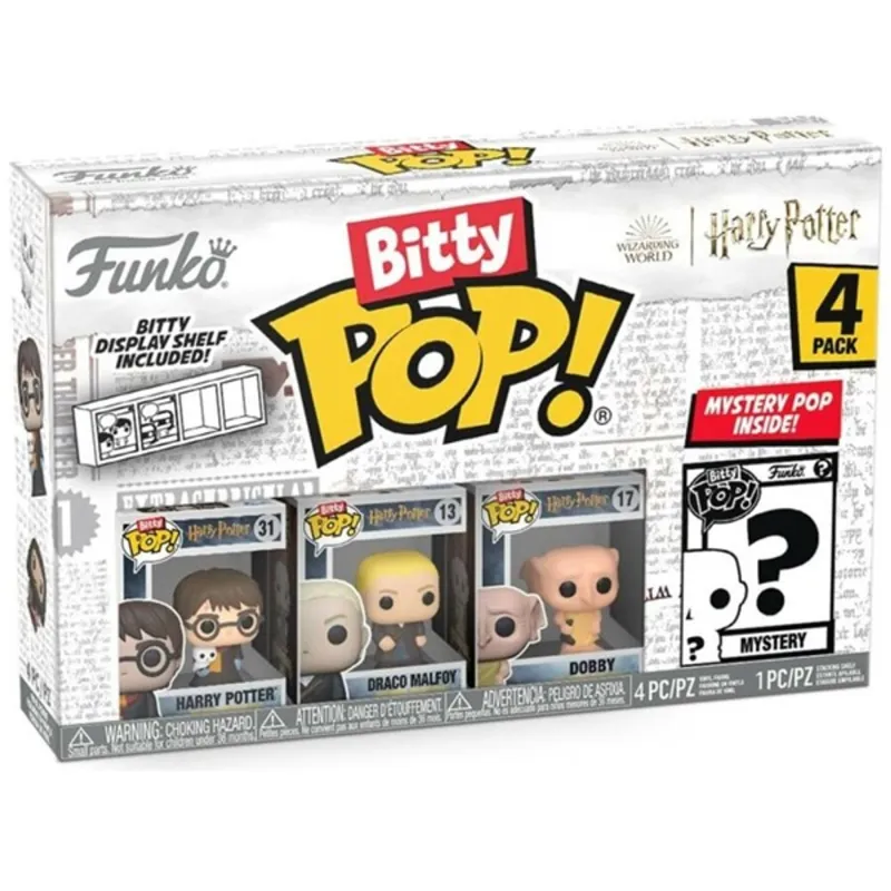 Funko Bitty POP! Harry Potter 4PK: Harry in robe w/scarf figura Funko Bitty POP! Harry Potter 4PK: Harry in robe w/scarf figura