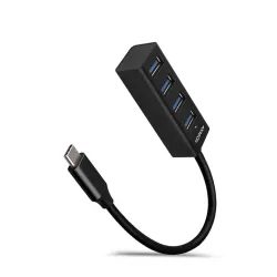 Axagon HUE-M1C 4-portos USB-C USB3.0 hub fekete