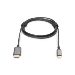Digitus USB-C to HDMI male/male cable 1,8m Black