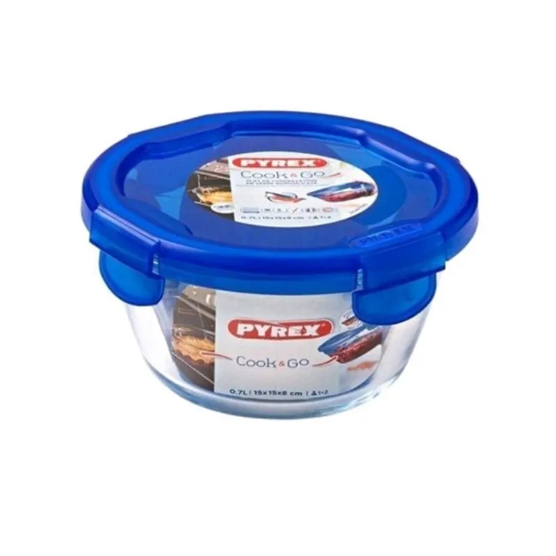 Pyrex 287PG Cook&Go 0,7 l fedővel hőálló tárolóedény Pyrex 287PG Cook&Go 0,7 l fedővel hőálló tárolóedény