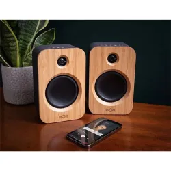 Marley Get Together DUO Bluetooth Speaker Black/Wood