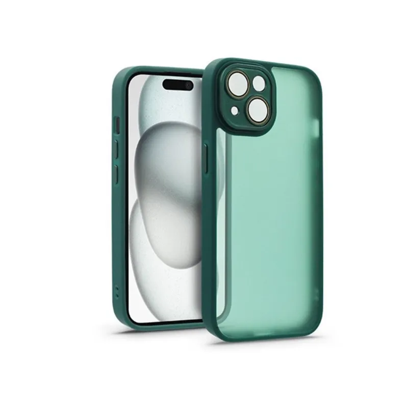 Haffner HF239564 Apple iPhone 15 Variete sötétzöld hátlap kameravédő peremmel, lencsevédő üveggel Haffner HF239564 Apple iPhone 15 Variete sötétzöld hátlap kameravédő peremmel, lencsevédő üveggel