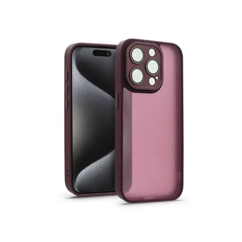 Haffner Variete Apple iPhone 15 Pro tok lencsevédő üveggel bíborszínű (HF241055) Haffner Variete Apple iPhone 15 Pro tok lencsevédő üveggel bíborszínű (HF241055)