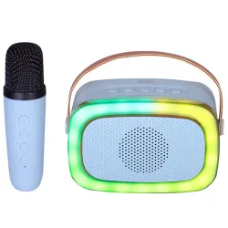 Trevi XR8A01 Mini Bluetooth Karaoke Party Speaker for Kids Blue