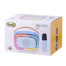 Trevi XR8A01 Mini Bluetooth Karaoke Party Speaker for Kids Blue