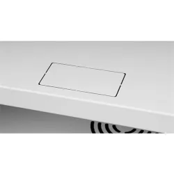 Stalflex RC19-4U-450GG 19" 4U 450 mm mély lapraszerelt szürke üveg ajtós fali rack szekrény