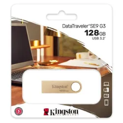 KINGSTON Pendrive 128GB, DT SE9 G3 220MB/s fém USB 3.2 Gen 1