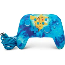 PowerA NSGP0090-01 Enhanced Nintendo Switch vezetékes Tie Dye Pikachu kontroller