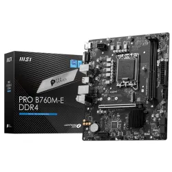 MSI PRO B760M-E DDR4 desktop alaplap microATX