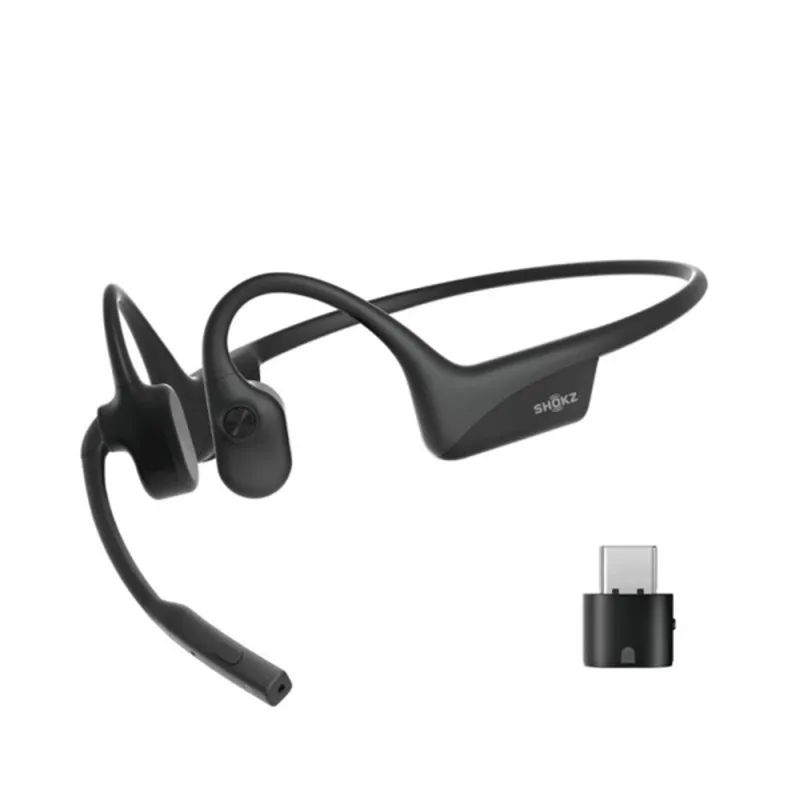 Shokz Opencomm2 UC USB-C Dongle / Bluetooth Headset Black Shokz Opencomm2 UC USB-C Dongle / Bluetooth Headset Black