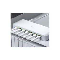 Ubiquiti UniFi Switch Ultra 210W - Switch - Managed - 7 x 10/100/1000 (PoE+) + 1 x 10/100/1000 (PoE++) - desktop, wall-mountable - PoE++ (202 W) - AC