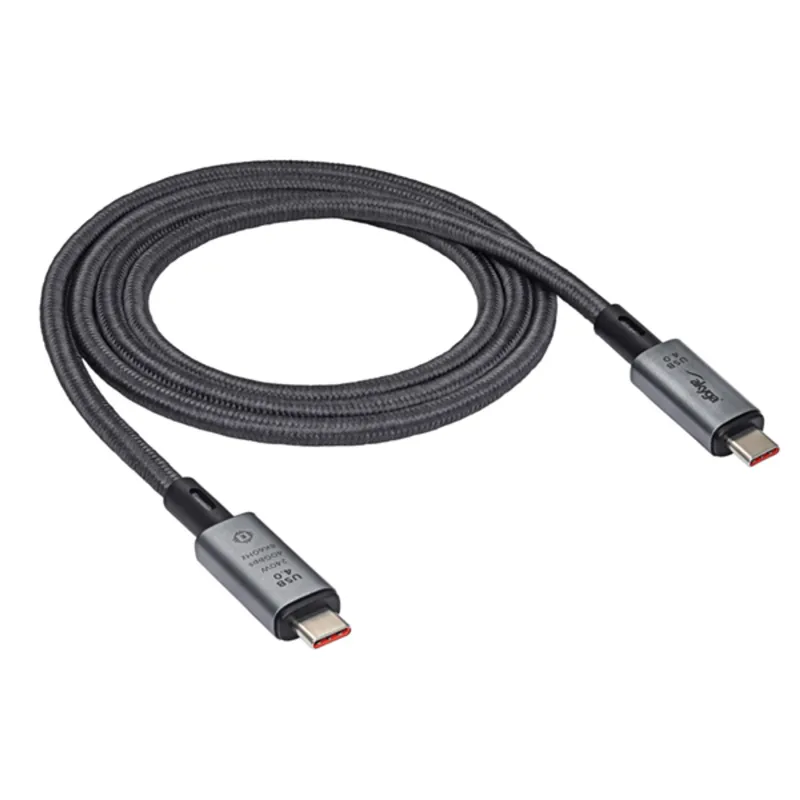 KAB Akyga AK-USB-45 USB4 type C 40Gb/s 240W kábel - 1m KAB Akyga AK-USB-45 USB4 type C 40Gb/s 240W kábel - 1m