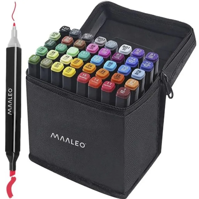 Maaleo 40 db-os kétoldalú filckészlet, tárolótáskával Maaleo 40 db-os kétoldalú filckészlet, tárolótáskával