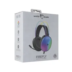 White Shark FIREFLY GH-2342B fekete gamer fejhallgató