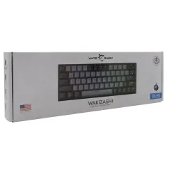 WHITE SHARK WAKIZASHI-G-B/BL-US, GK-002172-G-B/BL-US szürke/fekete mechanikus gamer billentyűzet, angol