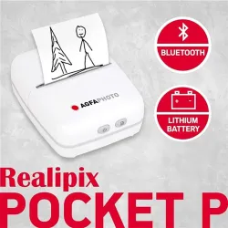 Agfa Realipix MINI P 8 Photos included Portable Photo Printer White