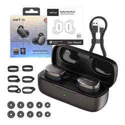 EarFun Free Pro 3 TWS Bluetooth fülhallgató fekete (TW400B)