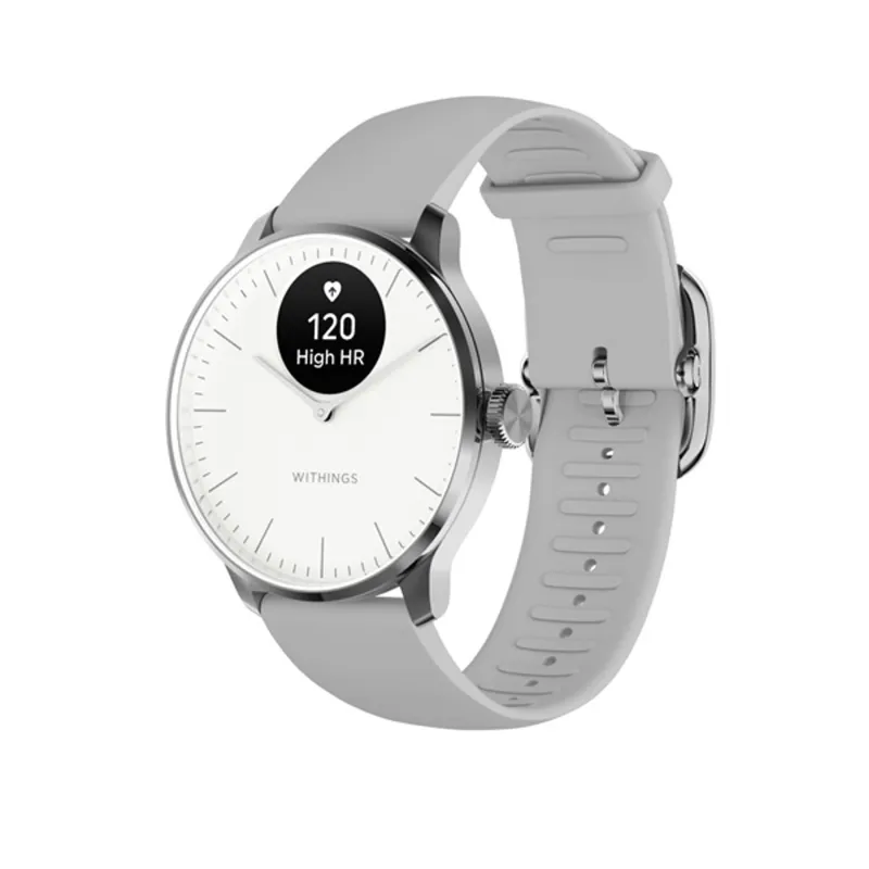Withings HWA11-model 3 ScanWatch Light 37mm fehér okosóra Withings HWA11-model 3 ScanWatch Light 37mm fehér okosóra