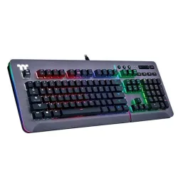 Thermaltake Tt eSports Level 20 RGB Titanium Gaming Cherry MX Speed Silver US billentyűzet (KB-LVT-SSSRUS-01)