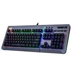 Thermaltake Tt eSports Level 20 RGB Titanium Gaming Cherry MX Speed Silver US billentyűzet (KB-LVT-SSSRUS-01)