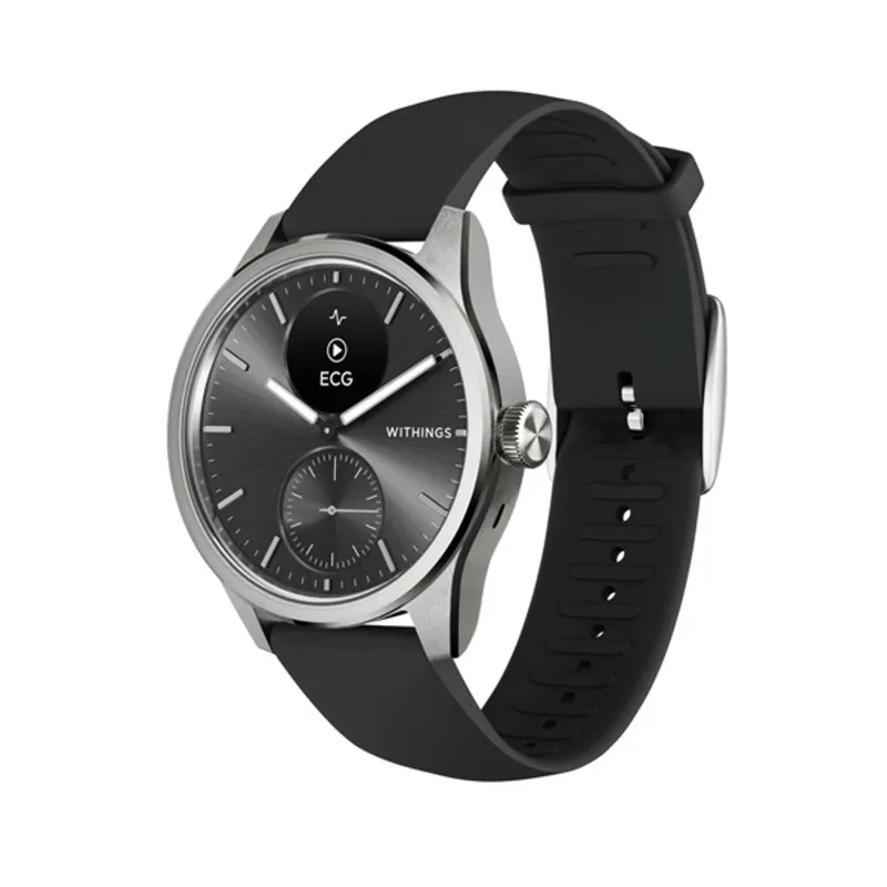Withings HWA10-model 4 ScanWatch 2 42mm fekete okosóra Withings HWA10-model 4 ScanWatch 2 42mm fekete okosóra