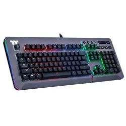 Thermaltake Tt eSports Level 20 RGB Titanium Gaming Cherry MX Speed Silver US billentyűzet (KB-LVT-SSSRUS-01)