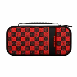PDP Plus Glow Nintendo Switch/Lite/OLED Mario Icon Glow in the Dark Case Black/Red