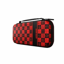 PDP Plus Glow Nintendo Switch/Lite/OLED Mario Icon Glow in the Dark Case Black/Red