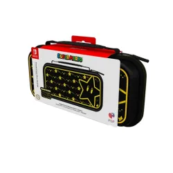 PDP Plus Glow Nintendo Switch/Lite/OLED Super Star Glow in the Dark Case Black/Yellow