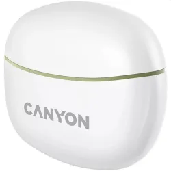 Canyon TWS-5 True Wireless vízálló fülhallgató headset zöld-fehér