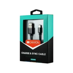 Canyon CNS-MFIC3B USB-Lightning töltő-/adatkábel fekete
