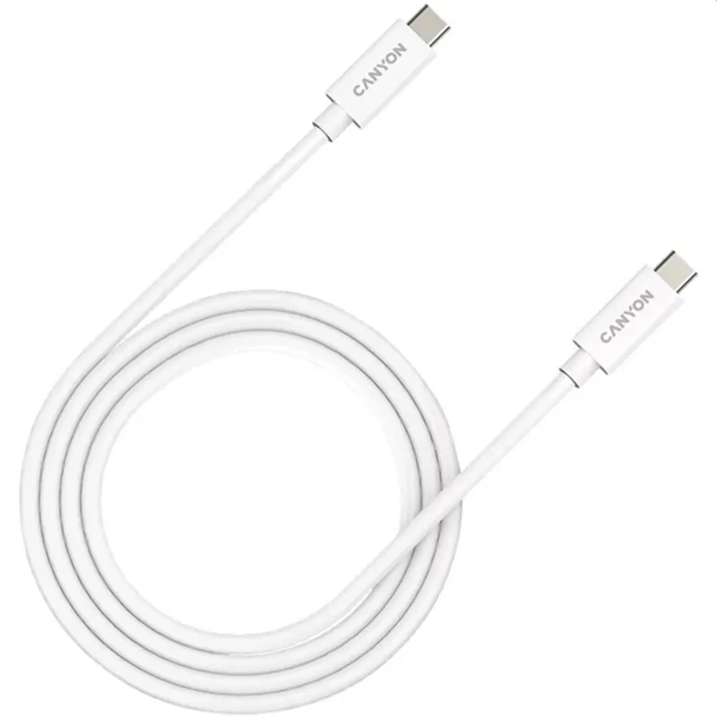 CANYON cable UC-44 USB-C to USB-C 240W 40Gbps 4k 1m White CANYON cable UC-44 USB-C to USB-C 240W 40Gbps 4k 1m White